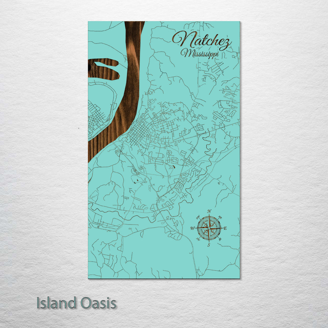 Natchez, Mississippi Street Map