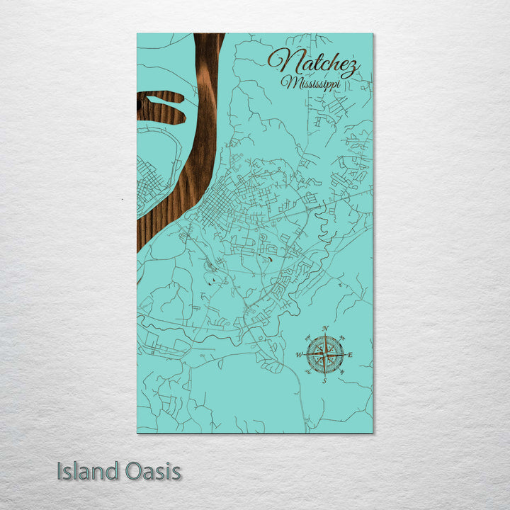 Natchez, Mississippi Street Map