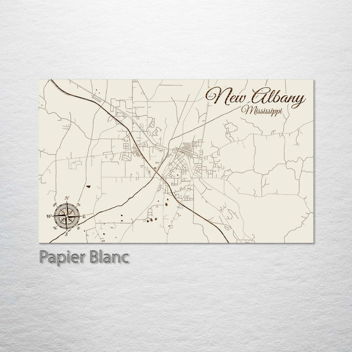 New Albany, Mississippi Street Map