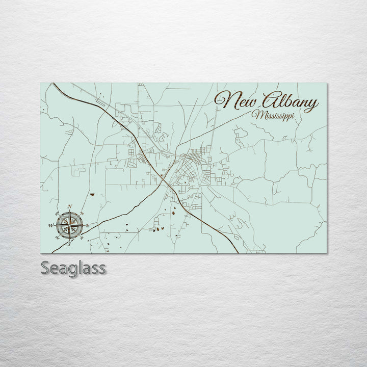 New Albany, Mississippi Street Map