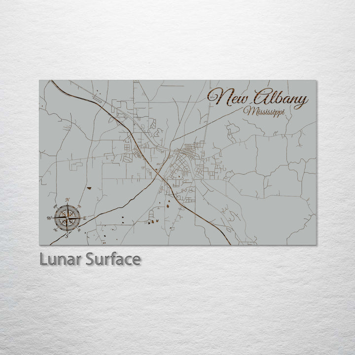 New Albany, Mississippi Street Map