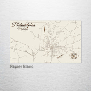 Philadelphia, Mississippi Street Map