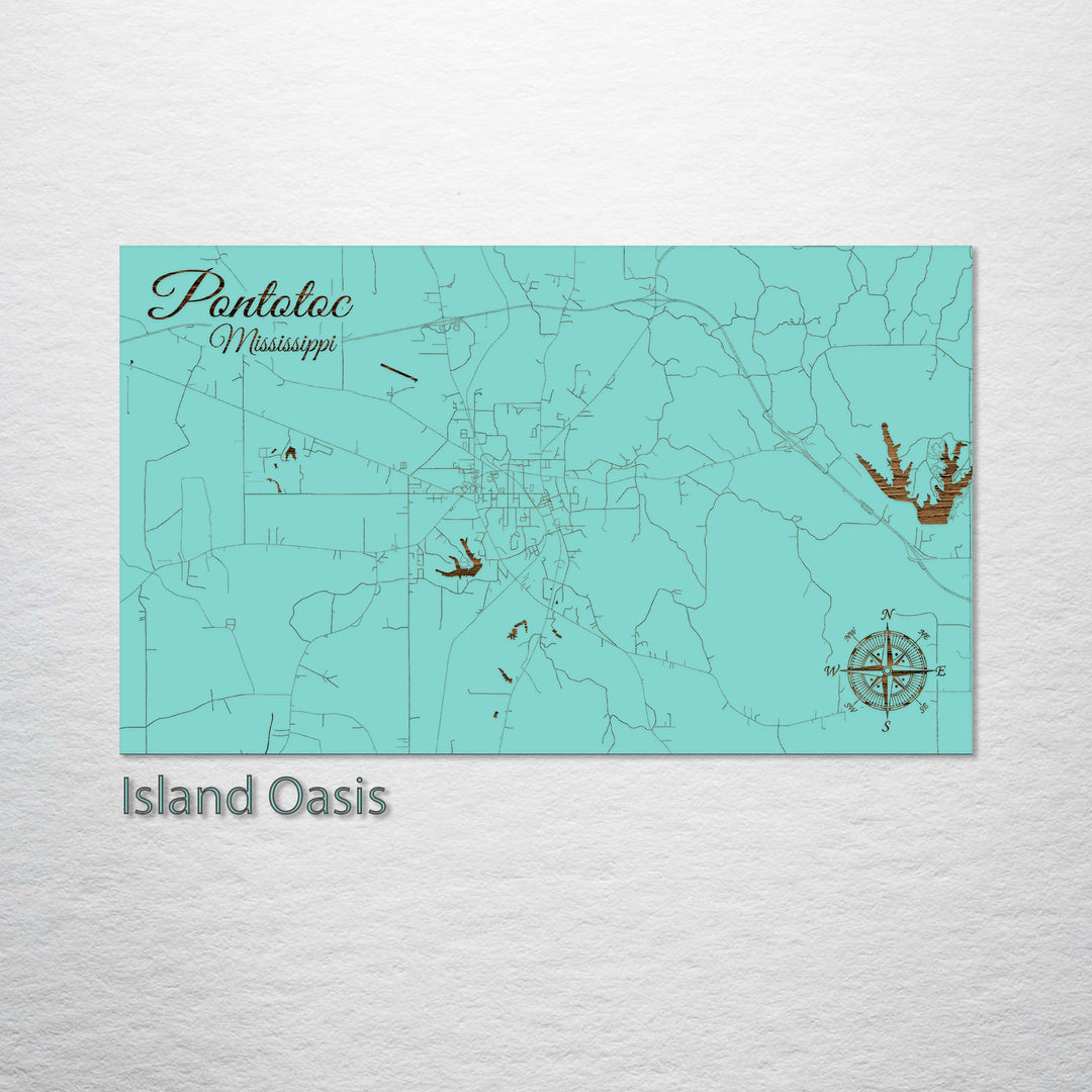 Pontotoc, Mississippi Street Map