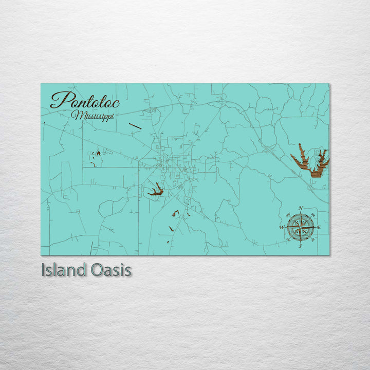 Pontotoc, Mississippi Street Map