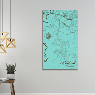 Richland, Mississippi Street Map