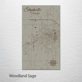 Starkville, Mississippi Street Map