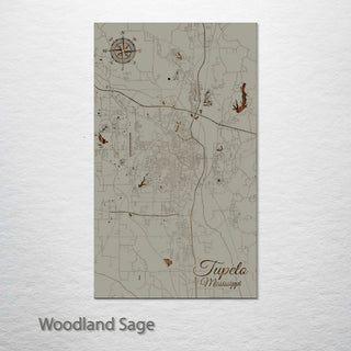 Tupelo, Mississippi Street Map