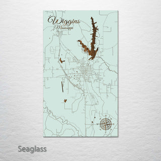 Wiggins, Mississippi Street Map