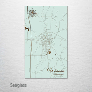 Winona, Mississippi Street Map