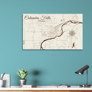 Columbia Falls, Montana Street Map