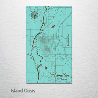 Hamilton, Montana Street Map