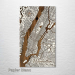 Manhattan, New York Street Map - Fire & Pine