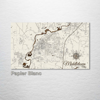 Middletown, Ohio Street Map - Fire & Pine