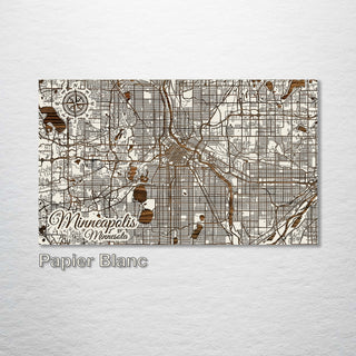 Minneapolis, Minnesota Street Map - Fire & Pine