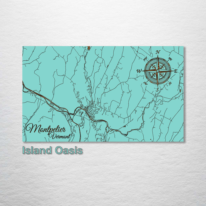 Montpelier, Vermont Street Map - Fire & Pine