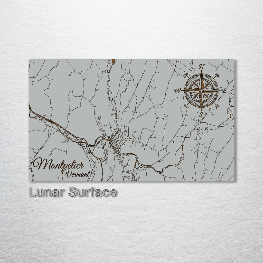 Montpelier, Vermont Street Map - Fire & Pine