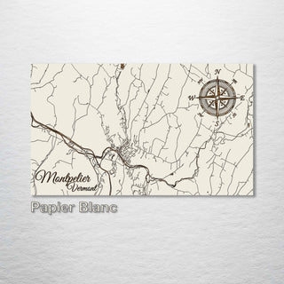 Montpelier, Vermont Street Map - Fire & Pine