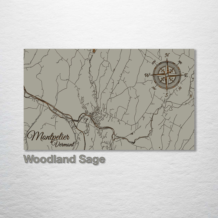 Montpelier, Vermont Street Map - Fire & Pine