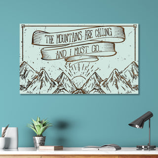 Mountains Are Calling Abstract - Fire & Pine