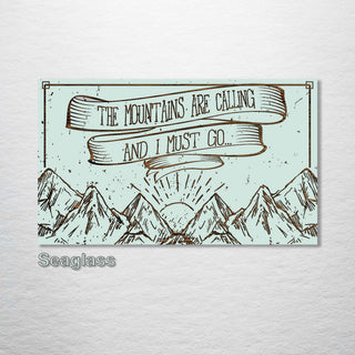 Mountains Are Calling Abstract - Fire & Pine