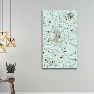 Angier, North Carolina Street Map