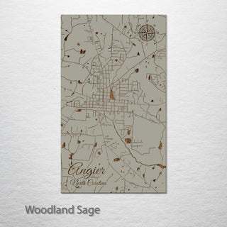Angier, North Carolina Street Map