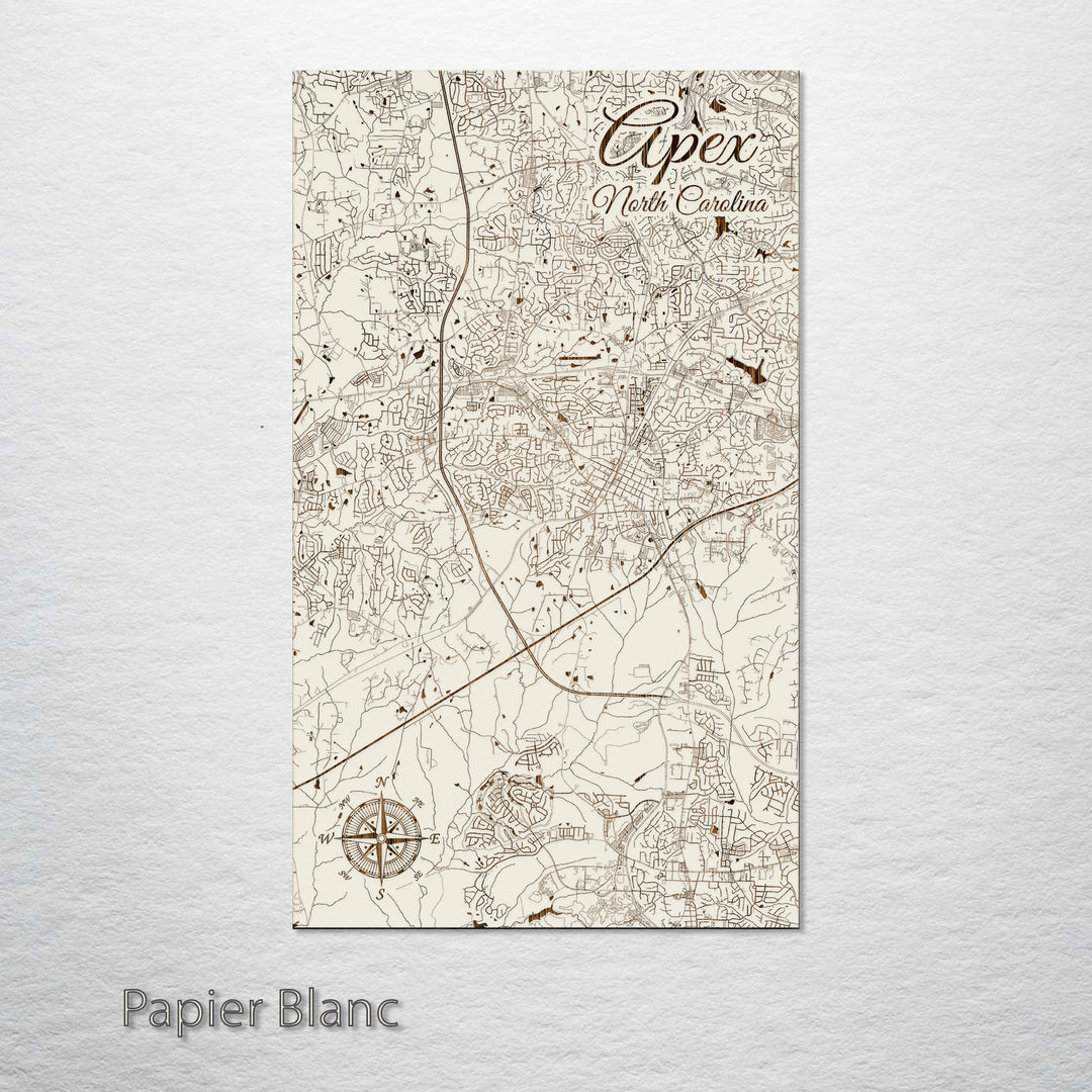 Apex, North Carolina Street Map