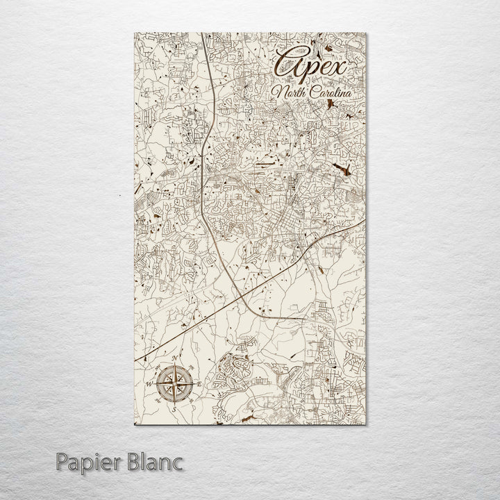 Apex, North Carolina Street Map