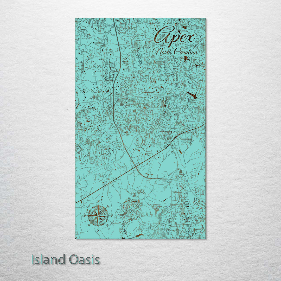 Apex, North Carolina Street Map