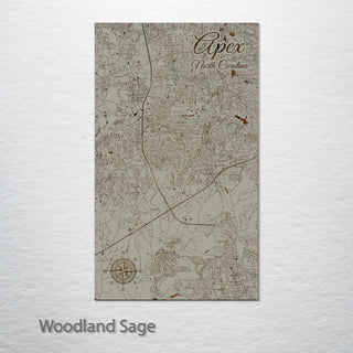 Apex, North Carolina Street Map