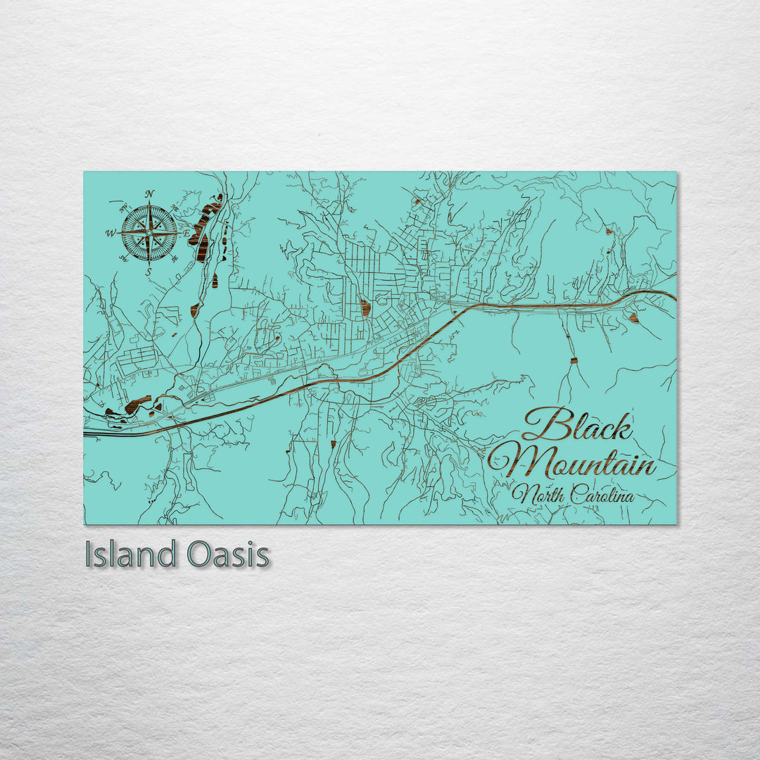 Black Mountain, North Carolina Street Map