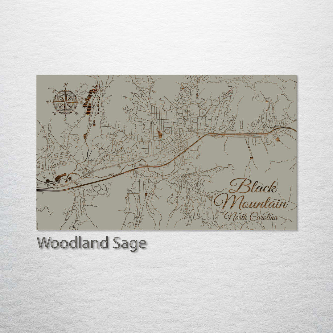 Black Mountain, North Carolina Street Map