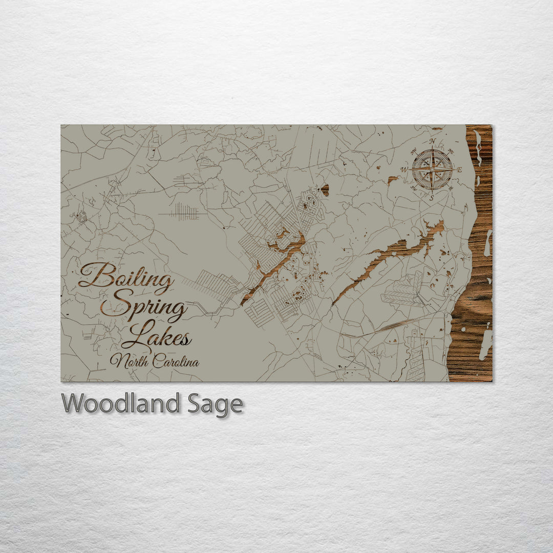 Boiling Spring Lakes, North Carolina Street Map