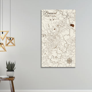 Brevard, North Carolina Street Map