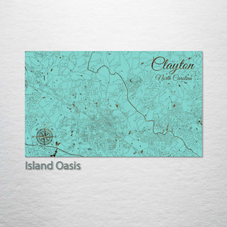 Clayton, North Carolina Street Map