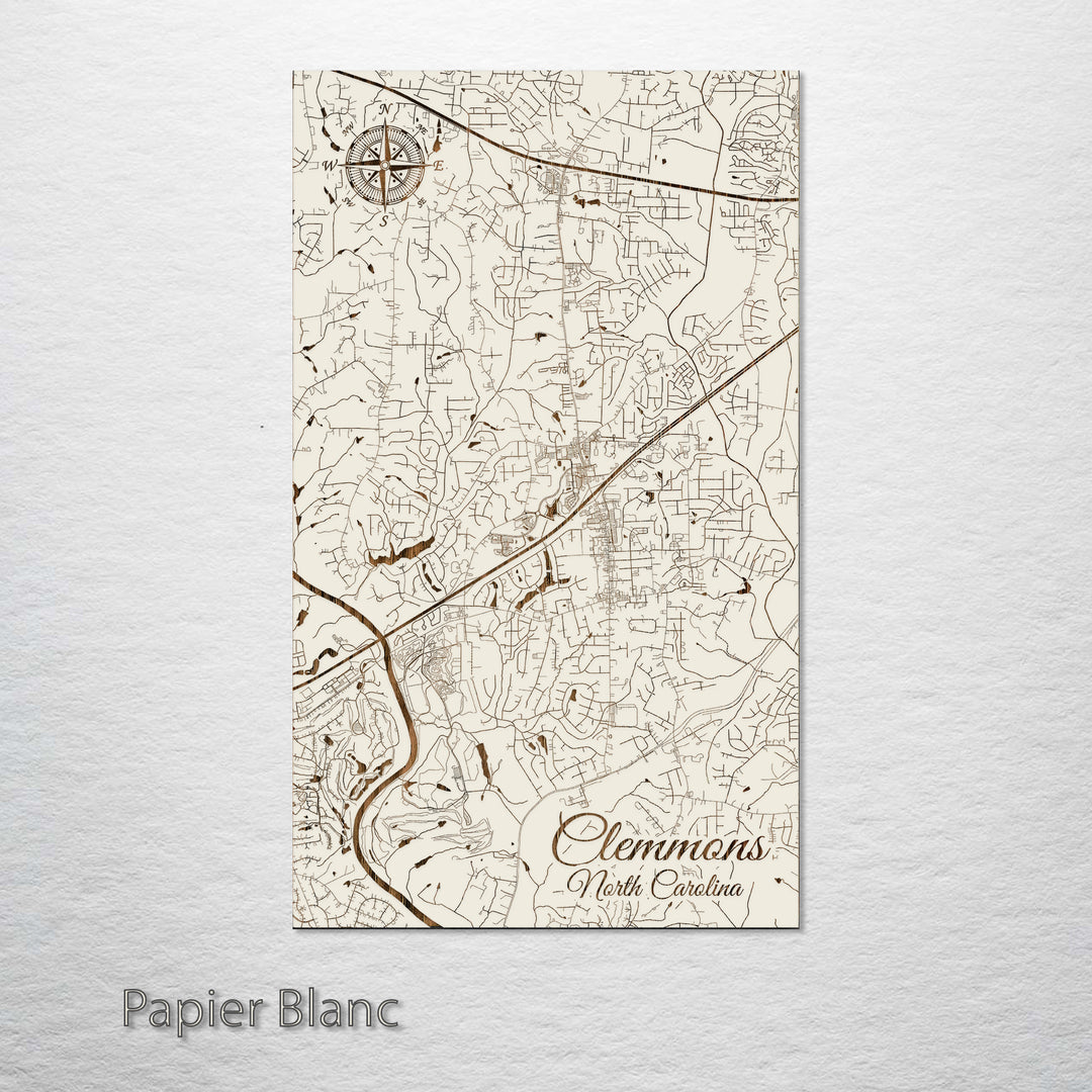 Clemmons, North Carolina Street Map
