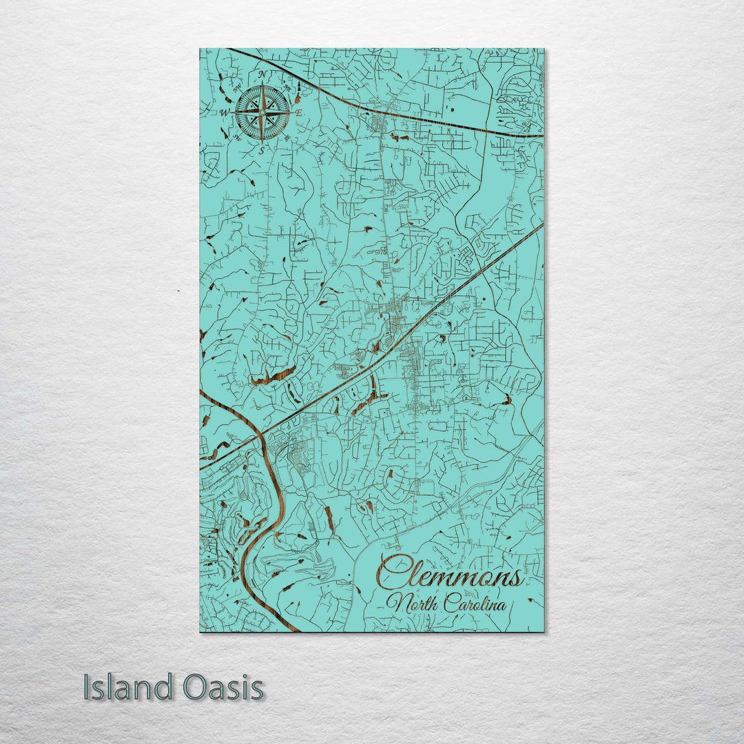 Clemmons, North Carolina Street Map