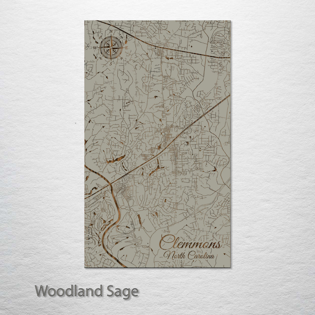 Clemmons, North Carolina Street Map
