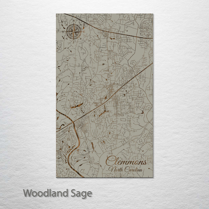 Clemmons, North Carolina Street Map