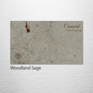 Concord, North Carolina Street Map