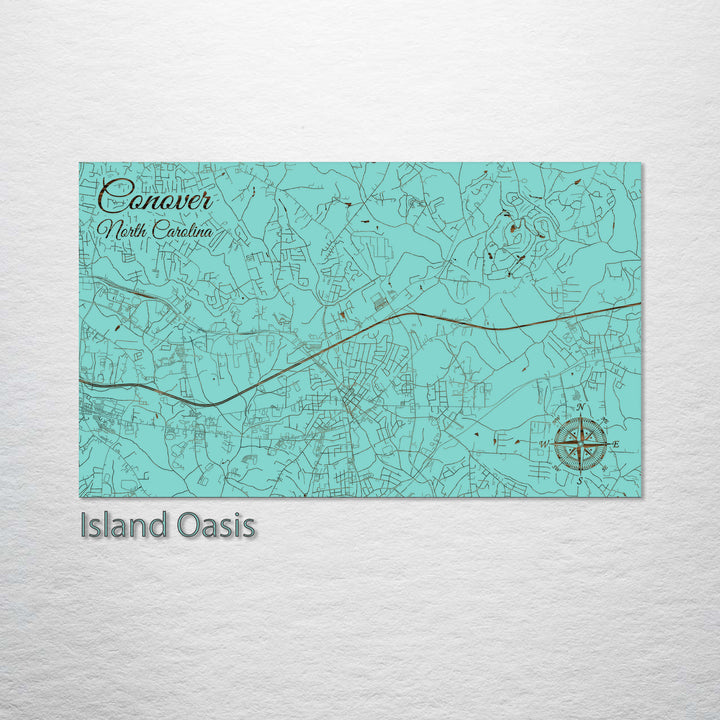 Conover, North Carolina Street Map