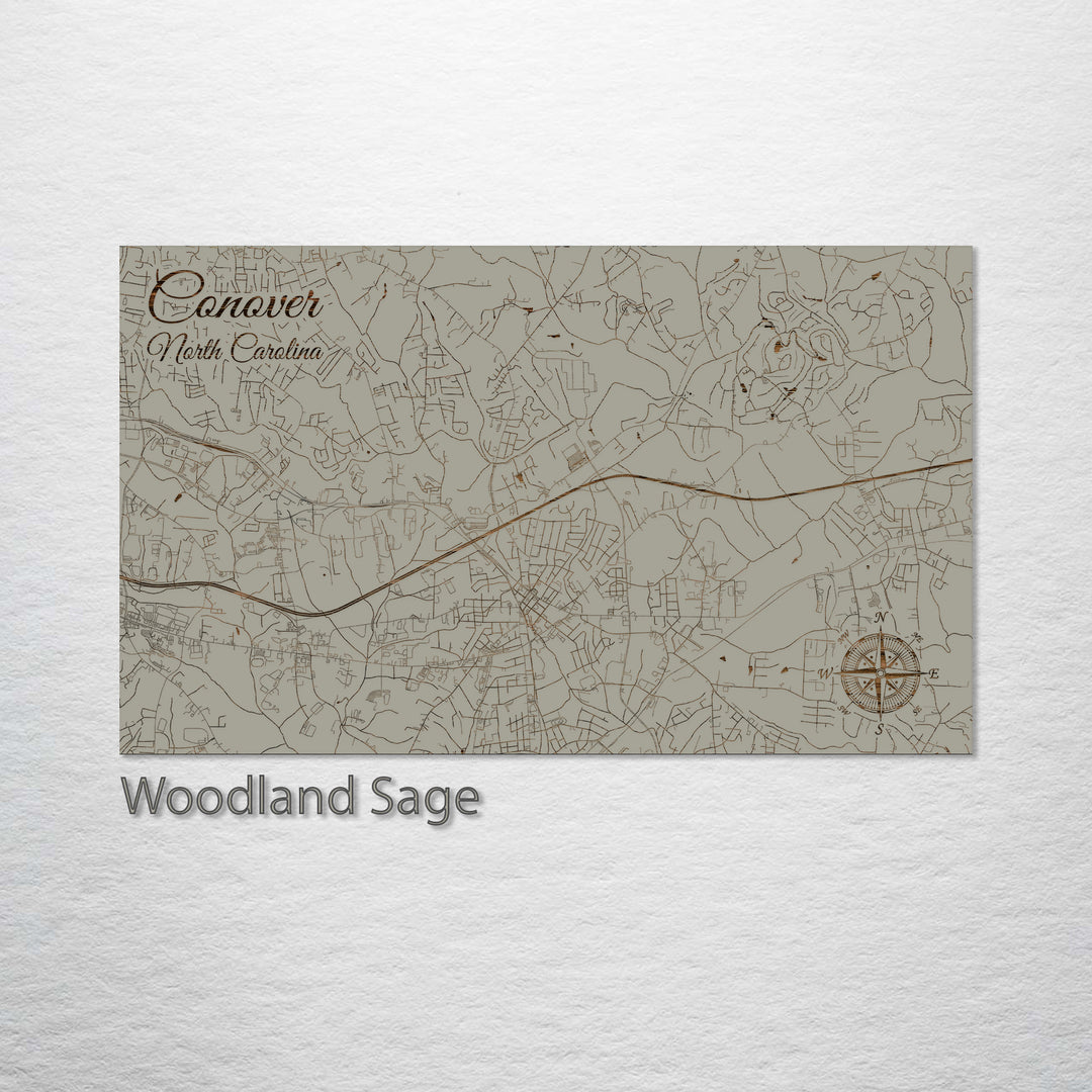 Conover, North Carolina Street Map