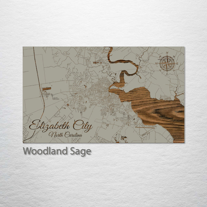 Elizabeth City, North Carolina Street Map