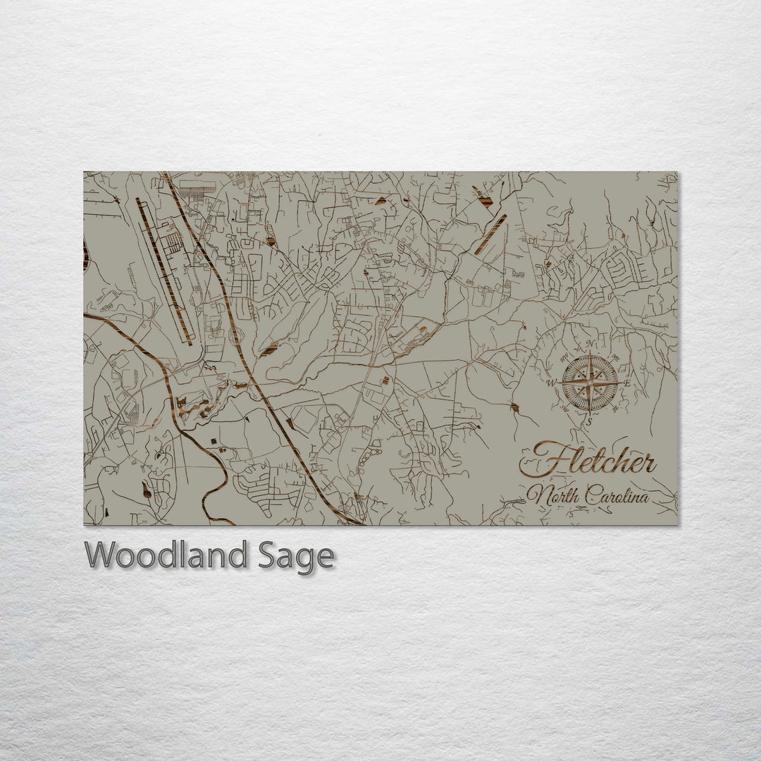 Fletcher, North Carolina Street Map