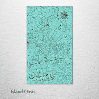 Forest City, North Carolina Street Map