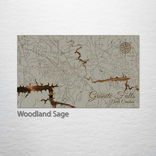 Granite Falls, North Carolina Street Map