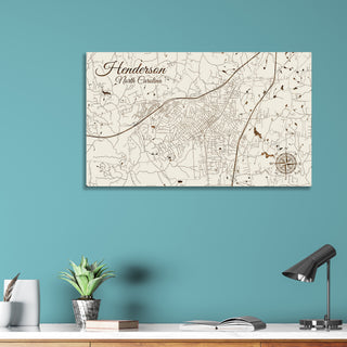 Henderson, North Carolina Street Map