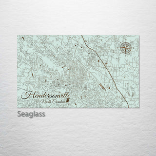 Hendersonville, North Carolina Street Map