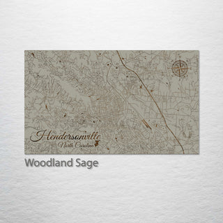 Hendersonville, North Carolina Street Map