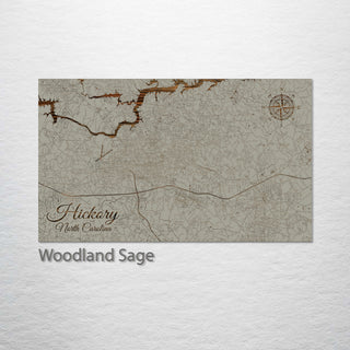 Hickory, North Carolina Street Map
